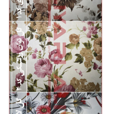 پارچه گل آبرنگی 7